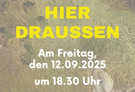Plakat mit Informationen zur Lesung