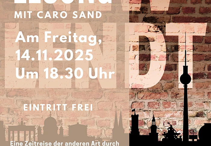 Plakat Lesung Caro Sand