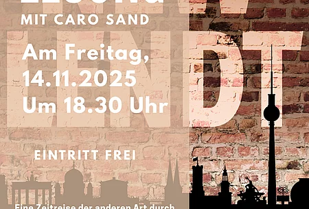 Plakat Lesung Caro Sand