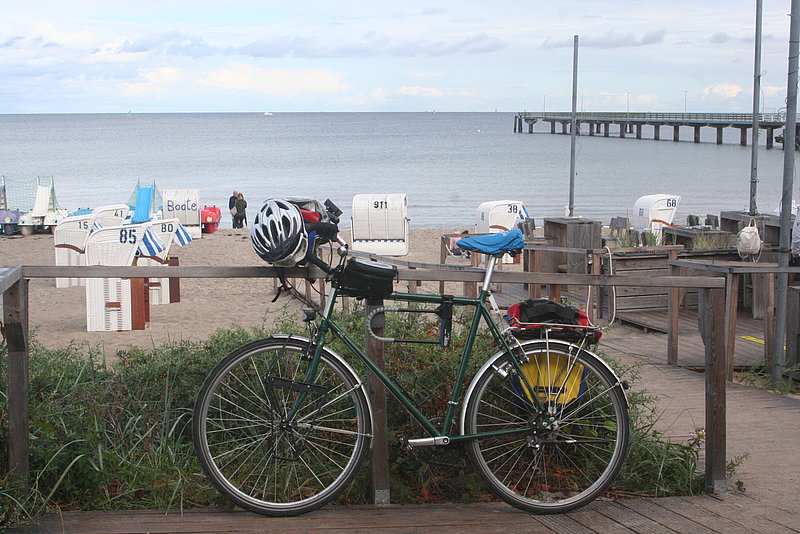 Fahrrad beim Strand