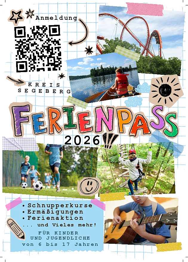 Plakat des KJR zum Ferienpass 2026