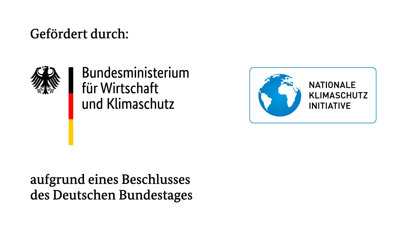 LOGO Nationale Klimaschutzinitiative - gefördert durch Bundesministerium für Wirtschaft und Klimaschutz